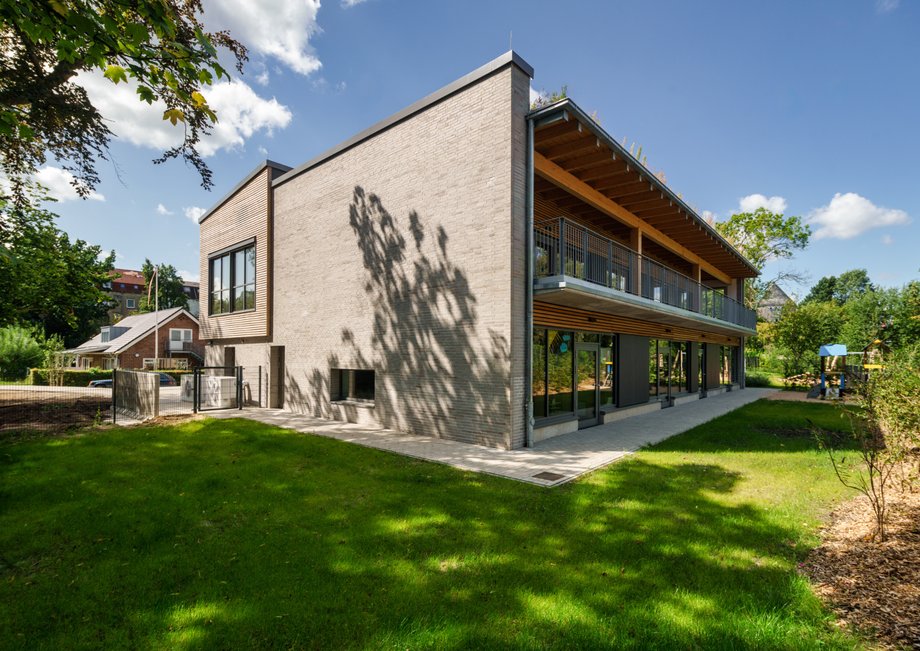 Neubau Kindertagesstätte AlvoLewa Flensburg - Außenansicht