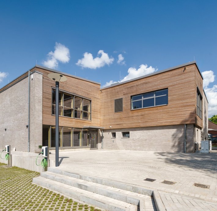 Neubau Kindertagesstätte AlvoLewa Flensburg - Außenansicht